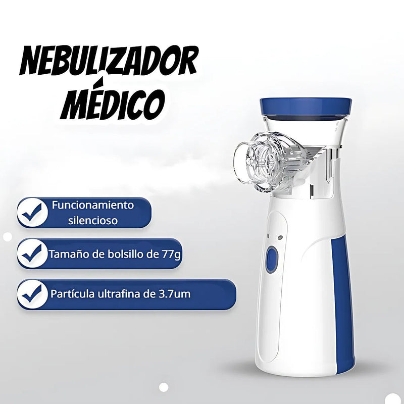NEBULIZADOR PORTABLE: Respira mejor en minutos desde casa ☺️